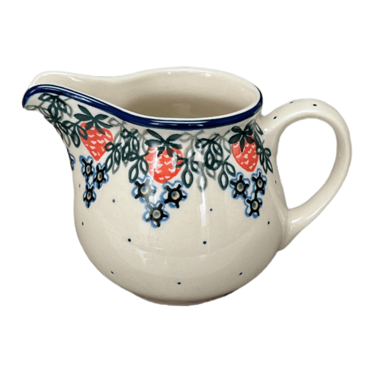 Creamer, 10 oz in "Strawberry Patch" by Ceramika Artystyczna | A341-721X