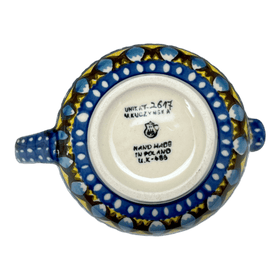 Polish Pottery C.A. 10 oz. Creamer (Regal Roosters) | A341-U2617 Additional Image at PolishPotteryOutlet.com