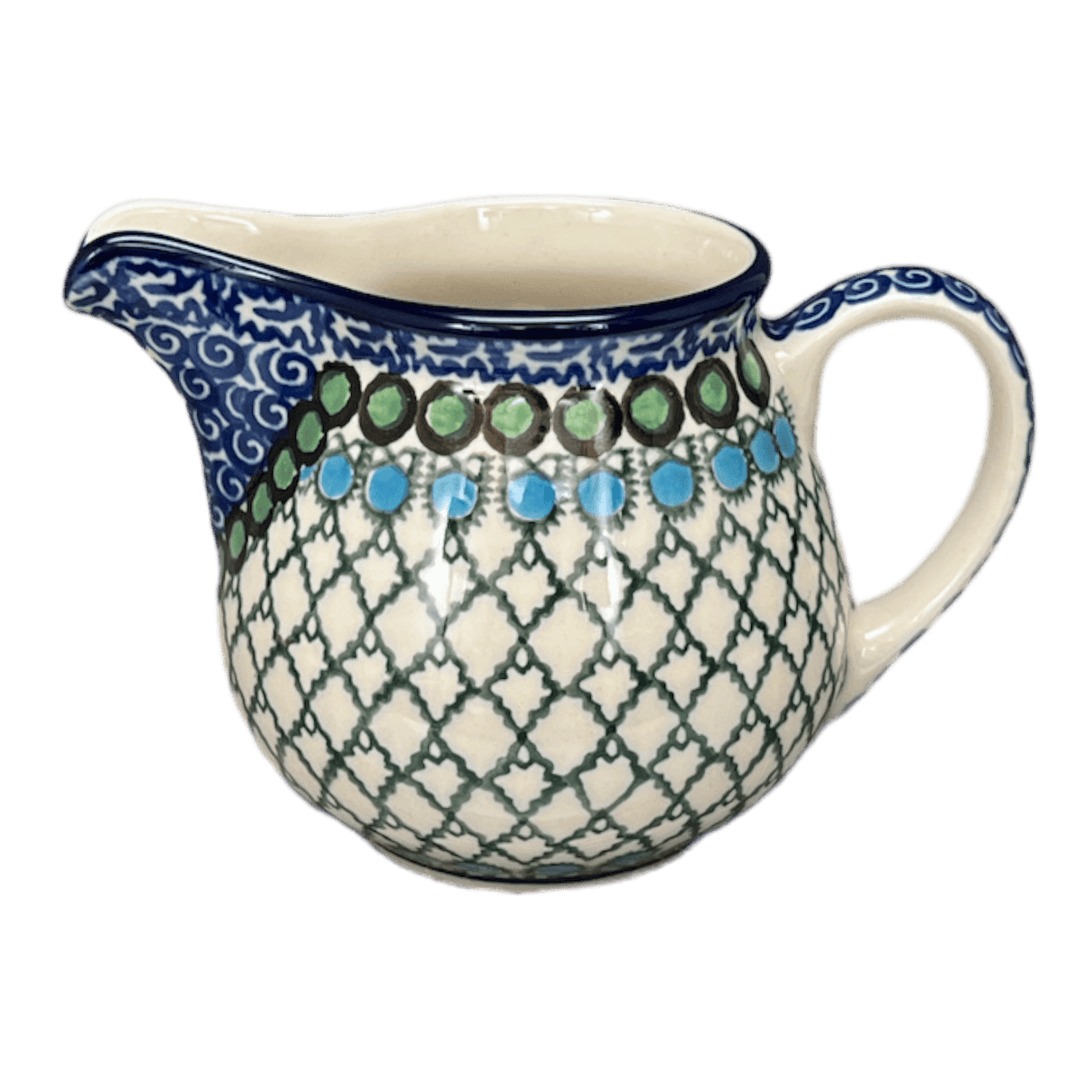 Creamer, 10 oz in "Mediterranean Waves" by Ceramika Artystyczna | A341-U72