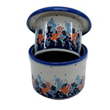 Butter Crock, 3.25" x 4.25" in "Fall Wildflowers" by Andy | NDA344-23