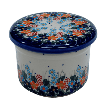 Butter Crock (Evergreen Moose)  Y1512-A992A - The Polish Pottery