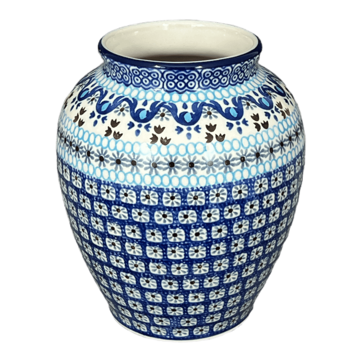 Vase, Tall, 6.5" in "Blue Ribbon" by Ceramika Artystyczna | A345-1026X