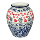 Vase, Tall, 6.5" in "Red Aster" by Ceramika Artystyczna | A345-1435X