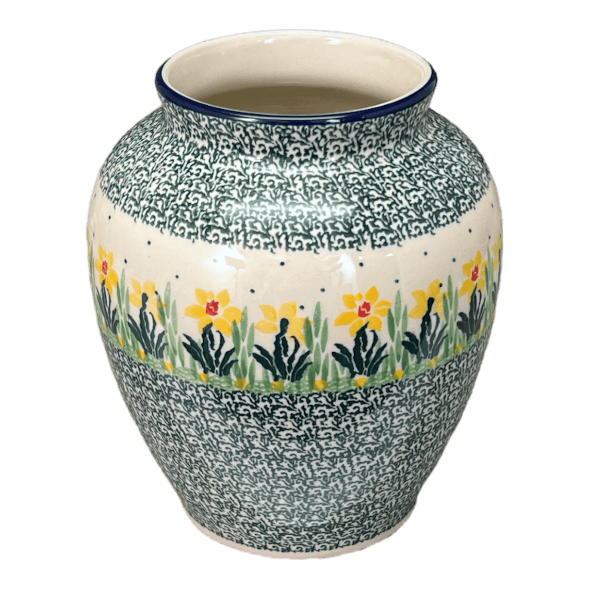 Vase, 6.5" in "Daffodils in Bloom" by Ceramika Artystyczna | A345-2122X