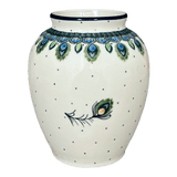 Vase, Tall, 6.5" in "Peacock Plume" by Ceramika Artystyczna | A345-2218X