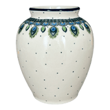 Vase, Tall, 6.5" in "Peacock Plume" by Ceramika Artystyczna | A345-2218X