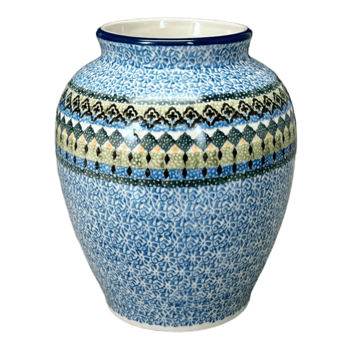 Vase, Tall, 6.5" in "Aztec Blues" by Ceramika Artystyczna | A345-U4428