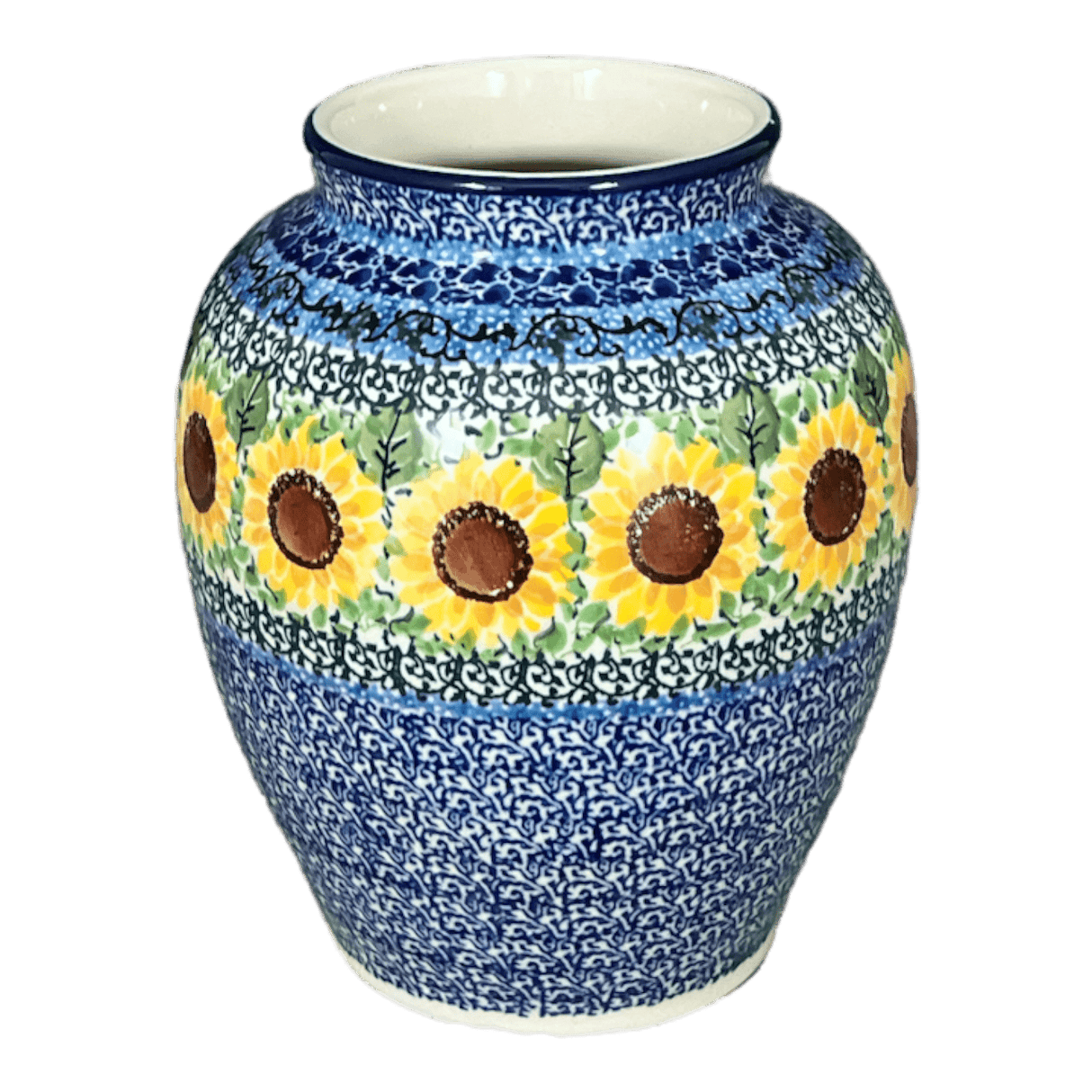 Vase, Tall, 6.5" in "Sunflowers" by Ceramika Artystyczna | A345-U4739