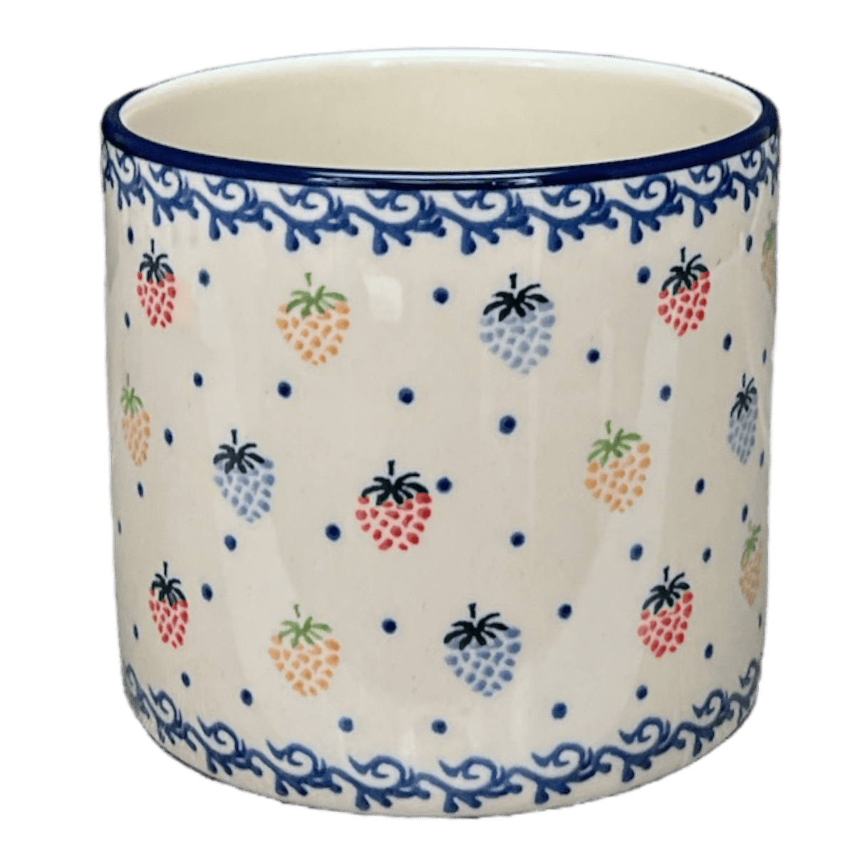 Flower Pot, 4.75" in "Mixed Berries" by Ceramika Artystyczna | A361-1449X