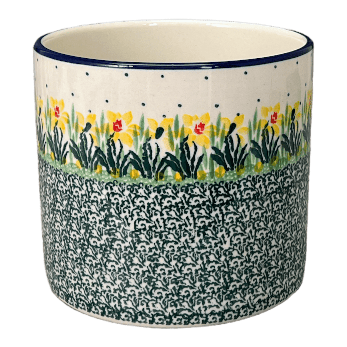 Flower Pot, 4.75" in "Daffodils in Bloom" by Ceramika Artystyczna | A361-2122X