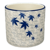Polish Pottery C.A. 4.75" Flower Pot (Blue Sweetgum) | A361-2545X at PolishPotteryOutlet.com