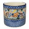 Polish Pottery C.A. 4.75" Flower Pot (Poseidon's Treasure) | A361-U1899 at PolishPotteryOutlet.com