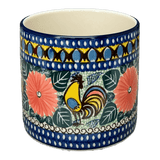 Flower Pot, 4.75" in "Regal Roosters" by Ceramika Artystyczna | A361-U2617