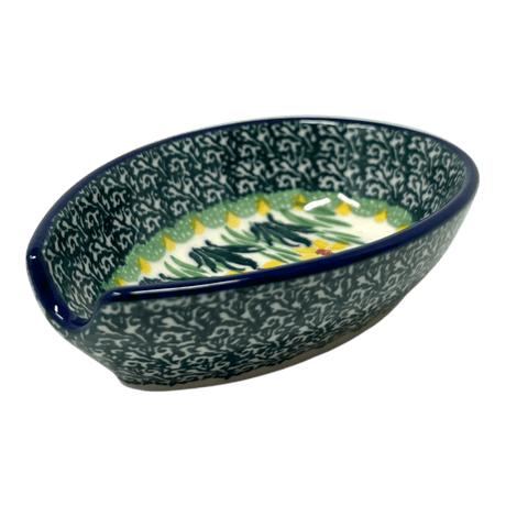 Spoon Rest, 3.25" in "Daffodils in Bloom" by Ceramika Artystyczna | A381-2122X