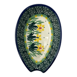 Spoon Rest, 3.25" in "Daffodils in Bloom" by Ceramika Artystyczna | A381-2122X