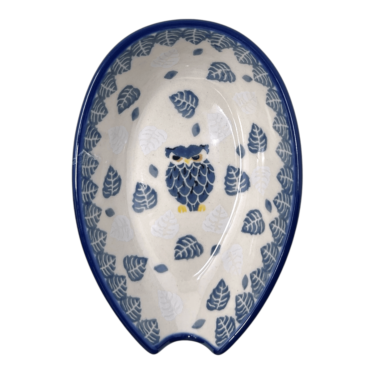 Spoon Rest, 3.25" in "Lone Owl" by Ceramika Artystyczna | A381-3326X