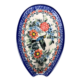 Spoon Rest, 3.25" in "Hummingbird Bouquet" by Ceramika Artystyczna | A381-U3357