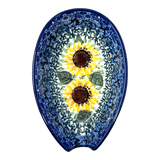 Spoon Rest, 3.25" in "Sunflowers" by Ceramika Artystyczna | A381-U4739