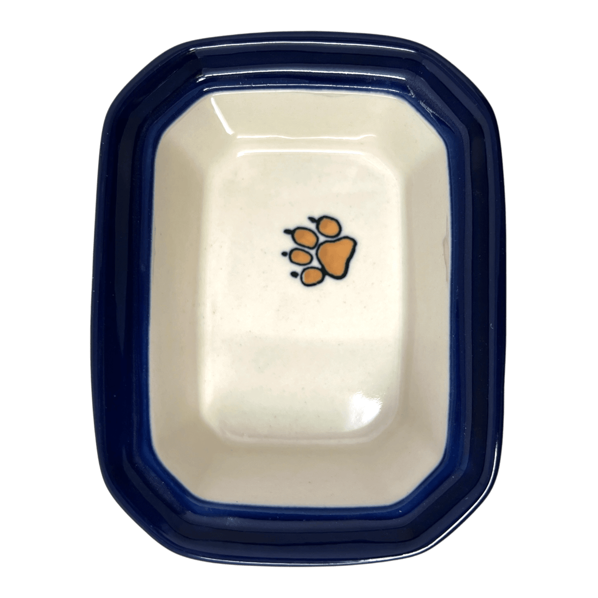 Canister, Rectangular, Small, 4.5" x 3.5" in "Paw Prints" by Ceramika Artystyczna | A385-1770X