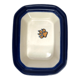 Canister, Rectangular, Small, 4.5" x 3.5" in "Paw Prints" by Ceramika Artystyczna | A385-1770X