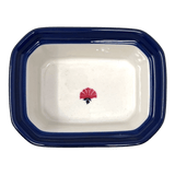Canister, Rectangular, Small, 4.5" x 3.5" in "Coral Fans" by Ceramika Artystyczna | A385-2199X