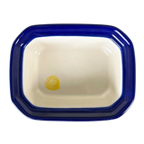 Canister, Rectangular, Small, 4.5" x 3.5" in "Lemons and Leaves" by Ceramika Artystyczna | A385-2749X