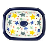 Canister, Rectangular, Small, 4.5" x 3.5" in "Star Shower" by Ceramika Artystyczna | A385-359X