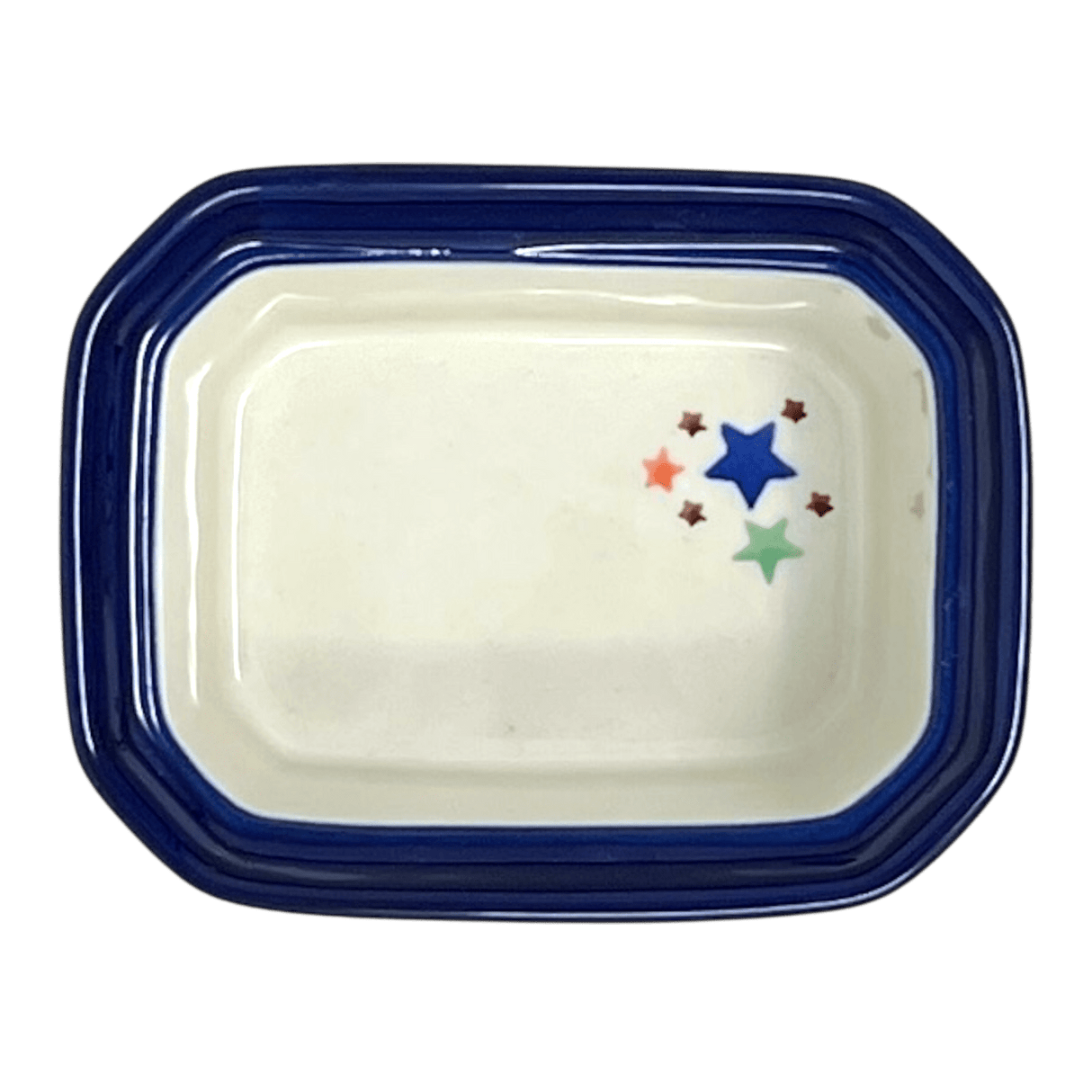 Canister, Rectangular, Small, 4.5" x 3.5" in "Star Shower" by Ceramika Artystyczna | A385-359X