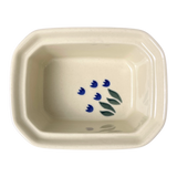 Canister, Rectangular, Small, 4.5" x 3.5" in "Tulip Dot" by Ceramika Artystyczna | A385-377Z