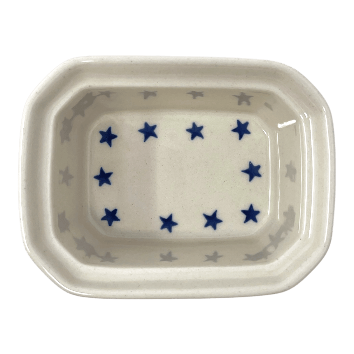 Canister, Rectangular, Small, 4.5" x 3.5" in "Starry Sea" by Ceramika Artystyczna | A385-454C