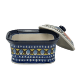 Canister, Rectangular, Small, 4.5" x 3.5" in "Regal Roosters" by Ceramika Artystyczna | A385-U2617