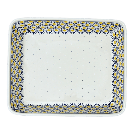 Baker, Lasagna Pan, 10.25" x 12.75" in "Sunny Circle" by Ceramika Artystyczna | A406-0215