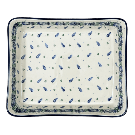 Baker, Lasagna Pan, 10.25" x 12.75" in "Hyacinth in the Wind" by Ceramika Artystyczna | A406-2037X