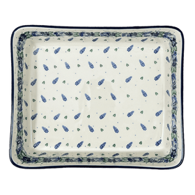 Polish Pottery CA Lasagna Pan (Hyacinth in the Wind) | A406-2037X Additional Image at PolishPotteryOutlet.com