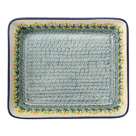 Polish Pottery C.A. Lasagna Pan (Daffodils in Bloom) | A406-2122X Additional Image at PolishPotteryOutlet.com