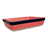 Baker, Lasagna Pan, 10.25" x 12.75" in "Coral Fans" by Ceramika Artystyczna | A406-2199X