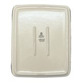 Baker, Lasagna Pan, 10.25" x 12.75" in "Peacock Plume" by Ceramika Artystyczna | A406-2218X