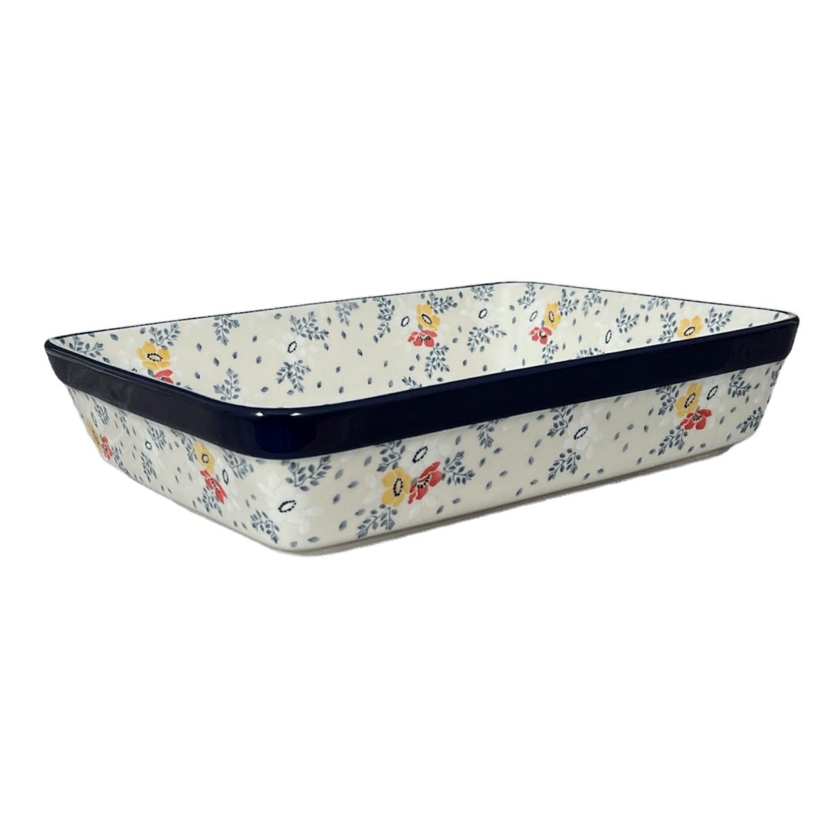 Baker, Lasagna Pan, 10.25" x 12.75" in "Soft Bouquet" by Ceramika Artystyczna | A406-2378X