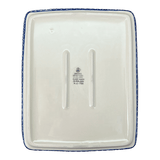 Baker, Lasagna Pan, 10.25" x 12.75" in "Wavy Blues" by Ceramika Artystyczna | A406-905X