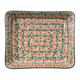 Baker, Lasagna Pan, 10.25" x 12.75" in "Tulip Burst" by Ceramika Artystyczna | A406-U4226