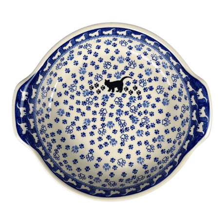Baker, Round Handles, 10.25" in "Cat Tracks" by Ceramika Artystyczna | A417-1771