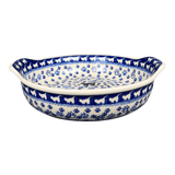 Baker, Round Handles, 10.25" in "Cat Tracks" by Ceramika Artystyczna | A417-1771