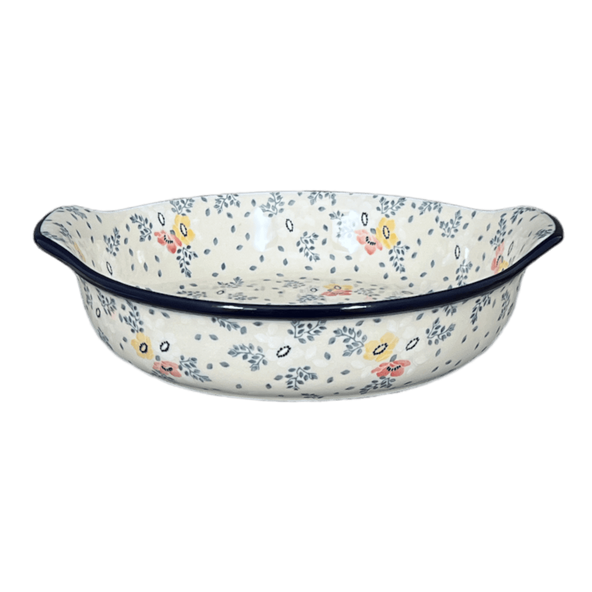 Baker, Round Handles, 10.25" in "Soft Bouquet" by Ceramika Artystyczna | A417-2378X