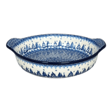 Baker, Round Handles, 10.25" in "Winter Skies" by Ceramika Artystyczna | A417-2826X