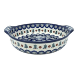 Baker, Round Handles, 10.25" in "Peacock Pine" by Ceramika Artystyczna | A417-366X