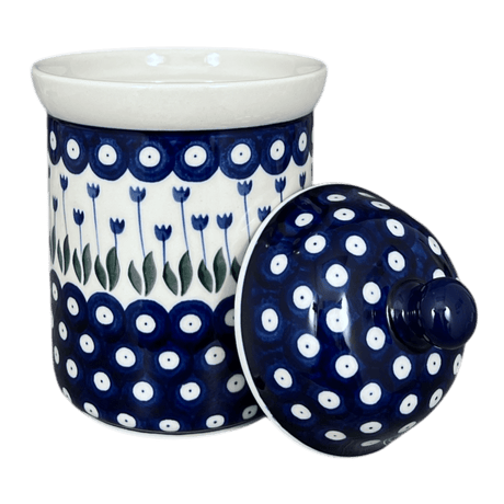 Canister, 1 Liter in "Tulip Dot" by Ceramika Artystyczna | A491-377Z