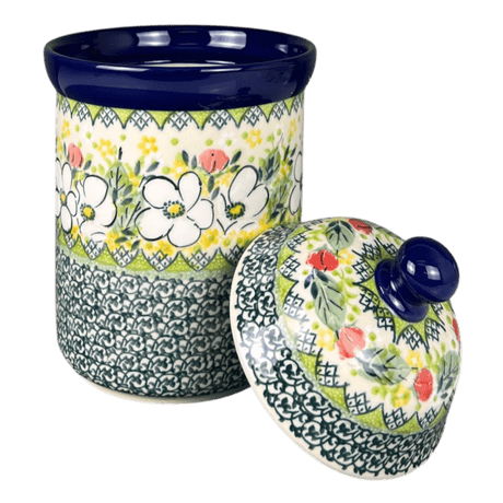 Canister, 1 Liter in "White Cosmos" by Ceramika Artystyczna | A491-U4813