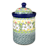 Canister, 1 Liter in "White Cosmos" by Ceramika Artystyczna | A491-U4813