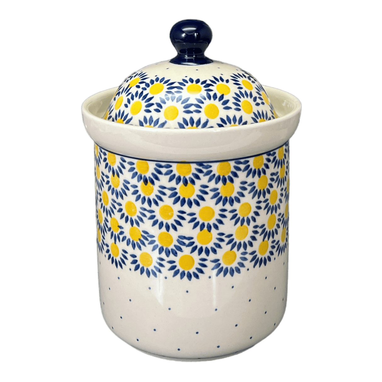 Canister, 1.3 Liter in "Sunny Circle" by Ceramika Artystyczna | A492-0215