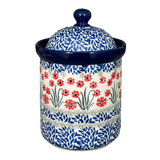 Canister, 1.3 Liter in "Red Aster" by Ceramika Artystyczna | A492-1435X